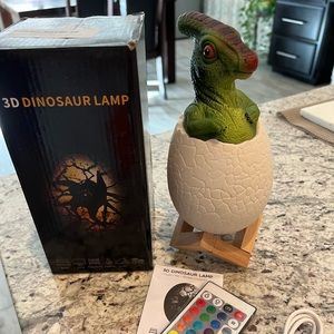 3D dinosaur lamp
